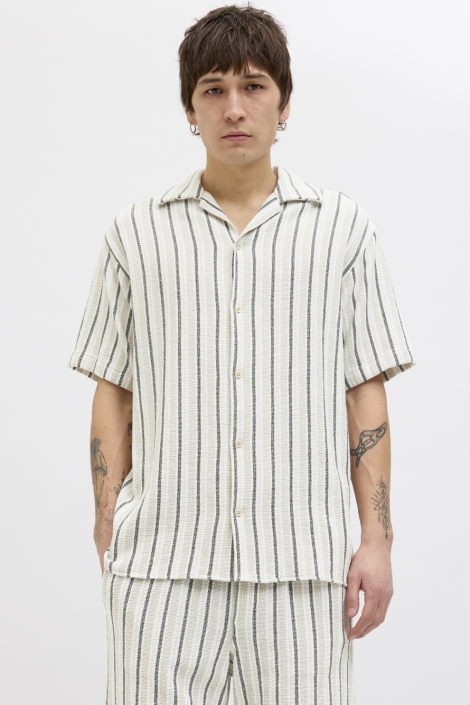 Jack & Jones jorcoba stripe resort shirt ss sn
